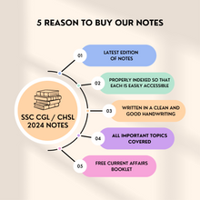 Load image into Gallery viewer, SSC CGL/CHSL Master Handwritten Notes 2025