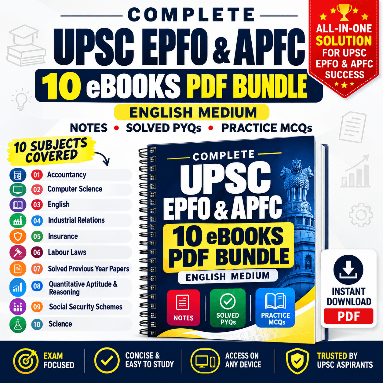 UPSC EPFO EO/AO & APFC Master Bundle 2026