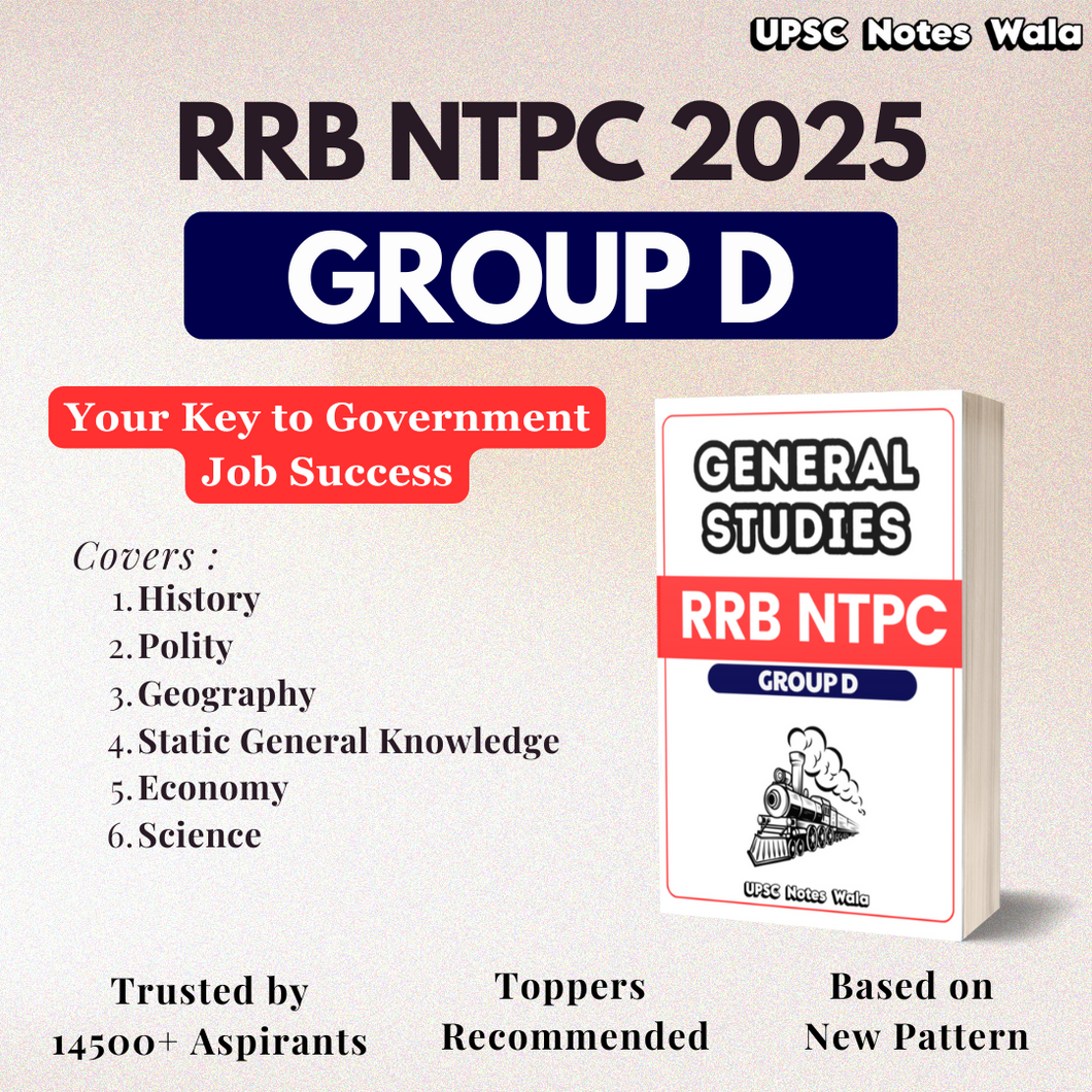 RRB NTPC GROUP D 2025 : The Complete GS Revision Handbook PDF