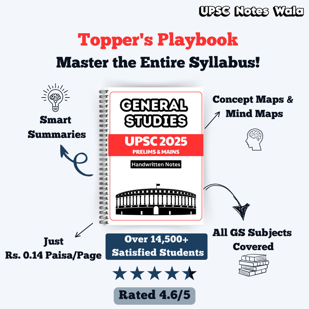 IAS Topper Handwritten Notes - UPSC Prelims+Mains 2026