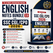 Load image into Gallery viewer, English Notes Bundle 2.0 — SSC CGL/CPO 2026 Edition