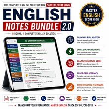 Load image into Gallery viewer, English Notes Bundle 2.0 — SSC CGL/CPO 2026 Edition