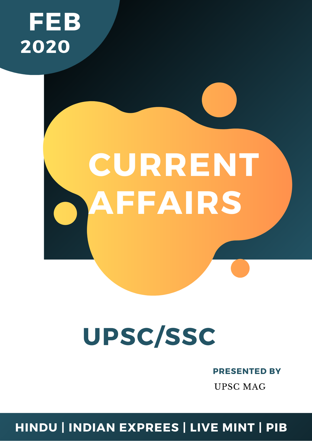 MAG Current Affairs  February 2020 for UPSC PDF