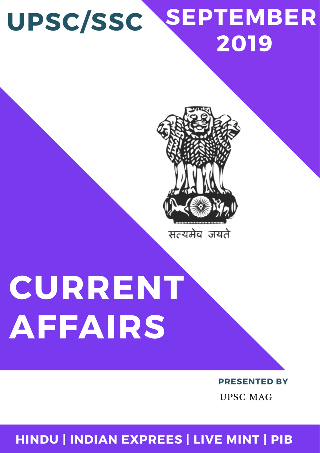 MAG Current Affairs September 2019 for UPSC 2020